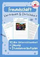 Vorschau - Stundenentwürfe - Freundschaft, Vertrauen & Erwachsenwerden | Ethik - Klasse 7-9. + Stundenverlaufsplan - Deckblatt