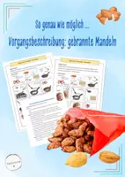 Vorschau - Arbeitsblätter - differenzierte Vorgangsbeschreibung - Gebrannte Mandeln (Deutsch, Klasse 5-7) - Deckblatt
