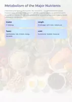 Vorschau - Unterrichtsreihen - Human Nutrition & Metabolism Mega Bundle | 7 High School Biology Units - Seite 1