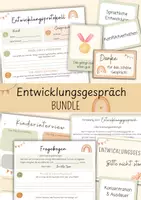 Vorschau - Anderer Materialtyp - Entwicklungsgespräch Kita | Elterngespräch Vorlagen | Kindergarten - Deckblatt