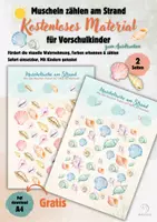 Vorschau - Arbeitsblätter - Muschelsuche am Strand | Kostenloses Zählspiel für Kindergarten & Vorschule - Deckblatt
