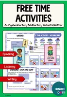Vorschau - Stationenlernen - Free Time Activities Writing Speaking Listening - Deckblatt