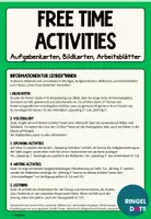 Vorschau - Stationenlernen - Free Time Activities Writing Speaking Listening - Seite 1