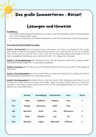 Vorschau - Arbeitsblätter - Sommerferien - Rätsel (Logical) - Seite 2