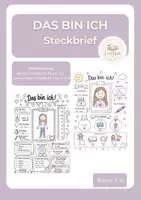 Vorschau - Arbeitsblätter - Das bin ich! – Mein Steckbrief - Deckblatt