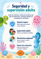 Vista previa - Refuerzo / NEE / Materiales de apoyo - Oceanos en Movimiento: Kit imprimible de actividades motoras, colores y autorregulación para niños y niñas - página 3
