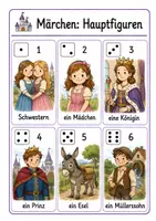 Vorschau - Fördermaterial/Inklusion - Würfle dein Märchen! Märchen schreiben mit Würfelkarten - Seite 2