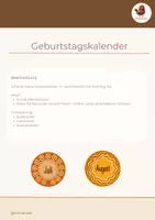 Vorschau - Präsentationen/Tafelbilder - Geburtstagskalender Titelblatt - Seite 1