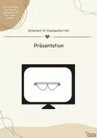 Vorschau - Präsentationen/Tafelbilder - "Die Sicherheitsbelehrung": Präsentation - Deckblatt