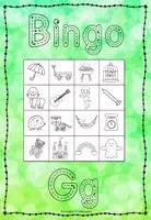 Vorschau - Stationenlernen - Bingo Laut G - Lauterkennung und phonologische Bewusstheit - Buchstabe der Woche - Seite 2