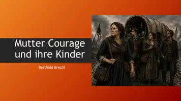 Vorschau - Stundenentwürfe - Einführung in das Drama: Mutter Courage und ihre Kinder Brecht - Deckblatt
