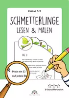 Vorschau - Arbeitsblätter - Schmetterlinge Lesen und Malen Klasse1-2 - Deckblatt