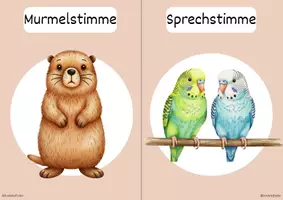 Vorschau - Präsentationen/Tafelbilder - Lautstärkeampel Tiere - Seite 1