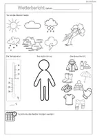 Vorschau - Arbeitsblätter - Mein Wetterbericht - Deckblatt
