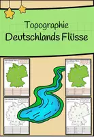 Vorschau - Arbeitsblätter - Topographie - Deutschlands Flüsse - Deckblatt