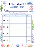 Vorschau - Arbeitsblätter - Schriftliche Addition | Mathematik Klasse 3 | 6 Arbeitsblätter als PDF - Seite 3