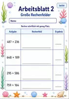 Vorschau - Arbeitsblätter - Schriftliche Addition mit Übertrag | Mathematik Klasse 3 | 6 Arbeitsblätter als PDF - Seite 2