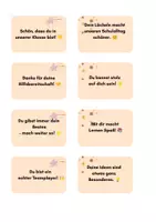 Vorschau - Fördermaterial/Inklusion - 40 Lobkarten für die Grundschule | Wertschätzende Botschaften - Seite 1
