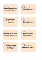 Vorschau - Fördermaterial/Inklusion - 40 Lobkarten für die Grundschule | Wertschätzende Botschaften - Seite 2