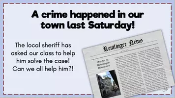 Vorschau - Spiele - E Unterrichtseinstieg: Übung Simple Past "Solve the Crime" - Seite 1