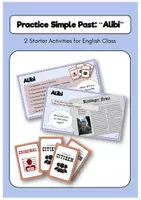 Vorschau - Spiele - E Unterrichtseinstieg: Übung Simple Past "Solve the Crime" - Deckblatt