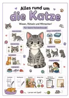 Vorschau - Spiele - Alles rund um die Katze – Wissens- und Mitmachheft (Kita–1. Klasse) - Deckblatt