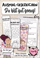 Vorschau - Arbeitsblätter - Du bist gut genug | Ausmal-Lesezeichen & Arbeitsblatt | Soziales Lernen | Grundschule Kl. 2–4 - Deckblatt
