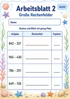 Vorschau - Arbeitsblätter - Schriftliche Subtraktion ohne Übertrag | Mathematik Klasse 3 | 6 Arbeitsblätter als PDF - Seite 2