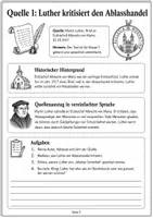 Vorschau - Arbeitsblätter - Reformation Quellenarbeit | Klasse 7 - Seite 3
