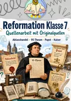 Vorschau - Arbeitsblätter - Reformation Quellenarbeit | Klasse 7 - Deckblatt