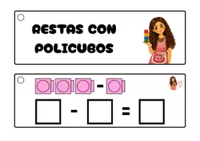 Vista previa - Juegos / Gamificación - Aprendemos a restar con policubos - Portada