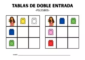 Vista previa - Hojas de trabajo - Tablas de doble entrada con policubos - página 3