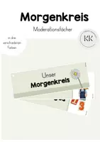 Vorschau - Fördermaterial/Inklusion - Morgenkreis - Moderationskarten - Moderationsfächer - Deckblatt