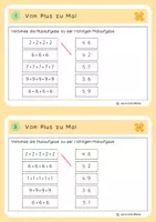 Vorschau - Stationenlernen - Karteikarten Einmaleins Freiarbeit 3-fach differenziert Mathe - Seite 1