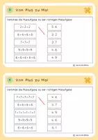 Vorschau - Stationenlernen - Karteikarten Einmaleins Freiarbeit 3-fach differenziert Mathe - Seite 2