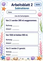 Vorschau - Arbeitsblätter - Sachaufgaben mit Rauminhalten | Mathematik Klasse 3 | 6 Arbeitsblätter als PDF - Seite 2