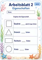 Vorschau - Arbeitsblätter - Geometrie Klasse 3 | Mathematik Klasse 3 | 6 Arbeitsblätter als PDF - Seite 2