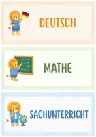 Vorschau - Präsentationen/Tafelbilder - Löwenklasse - Tagesplan | 24 Karten für Tagestransparenz, Stundenplan & Classroom Management - Seite 1