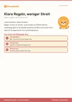 Vorschau - Fördermaterial/Inklusion - Gruppenregeln für die Kita – 20+ bebilderte Regel-Aushänge zum Ausdrucken (Bild + Wort) - Seite 1