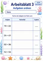 Vorschau - Arbeitsblätter - Schriftliche Addition ohne Übertrag | Mathematik Klasse 3 | 6 Arbeitsblätter als PDF - Seite 3