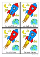 Vorschau - Bildkarten - Raketen - Motivationskarten 🚀 + gratis Ausmalbild - Seite 3