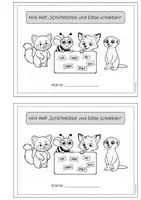 Vorschau - Arbeitsblätter - Miniheft Schüttelsätze und Sätze schreiben - Seite 1
