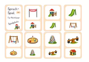 Vorschau - Stationenlernen - Sprachförderung Sprachfit "auf dem Spielplatz" Materialpaket - Seite 2