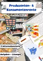 Vorschau - Arbeitsblätter - Produzenten & Konsumentenrente: Marktgleichgewicht - Deckblatt