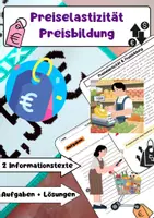 Vorschau - Arbeitsblätter - Preisbildung Materialpaket: Angebot, Nachfrage, Marktgleichgewicht & Preiselastizität - Seite 1