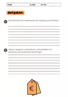 Vorschau - Arbeitsblätter - Preiselastizität & Preisbildung: Angebot und Nachfrage - Seite 3
