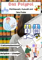 Vorschau - Arbeitsblätter - Das Polypol: Wettbewerb & Marktformen - Deckblatt