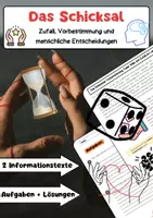 Vorschau - Arbeitsblätter - Das Schicksal: Determinismus & freier Wille - Deckblatt