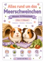 Vorschau - Stationenlernen - Alles rund um das Meerschweinchen - Wissens- & Mitmachheft (Kita – 1. Klasse) - Deckblatt