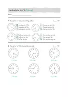 Vorschau - Arbeitsblätter - Uhrzeiten alle Zeiten Lernkontrollen - Seite 3
